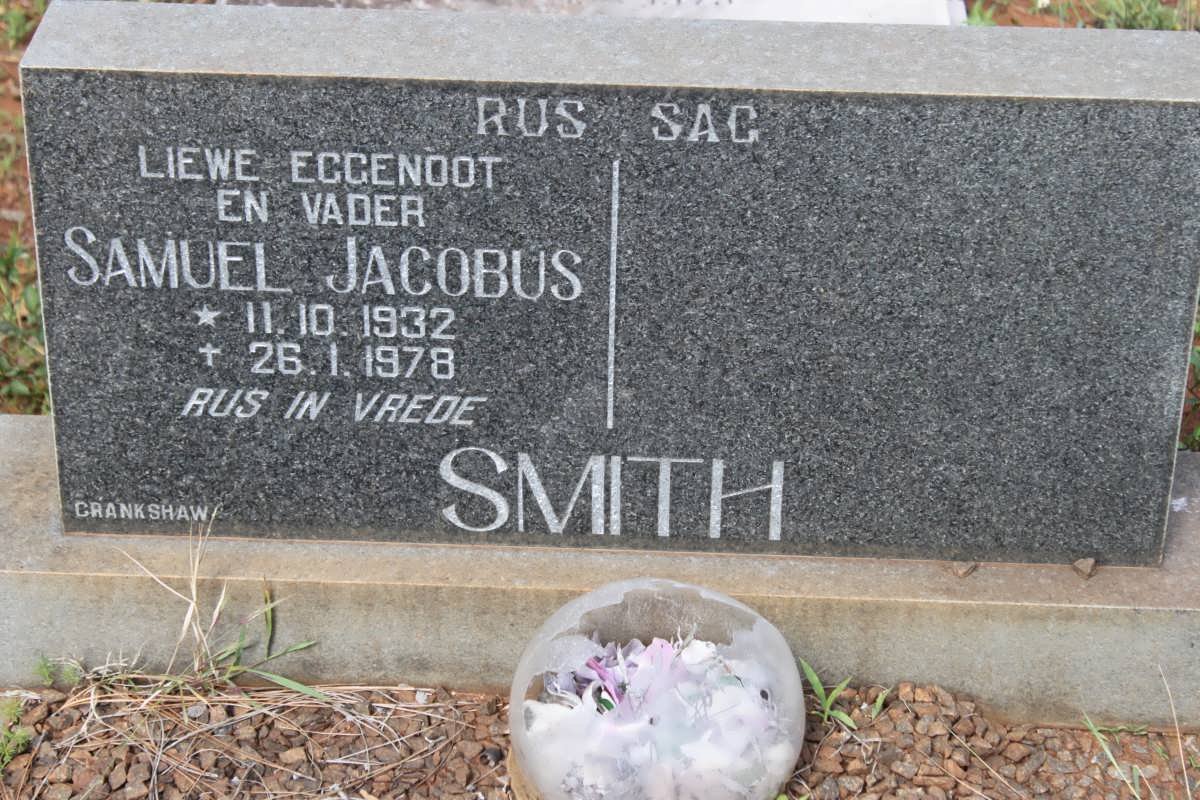 SMITH Samuel Jacobus 1932-1978