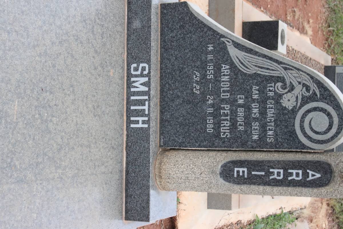 SMITH Arnoldus Petrus 1955-1980