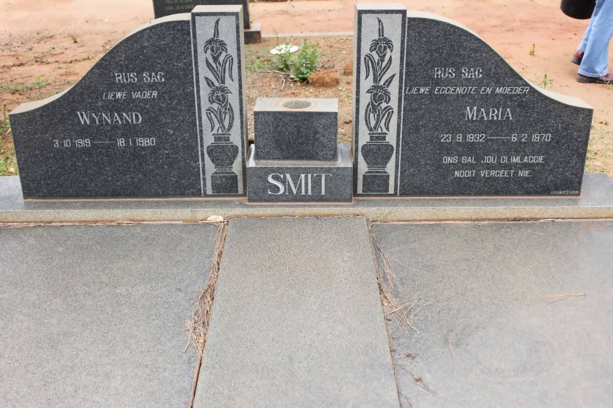 SMIT Wynand 1919-1980 &amp; Maria 1932-1970