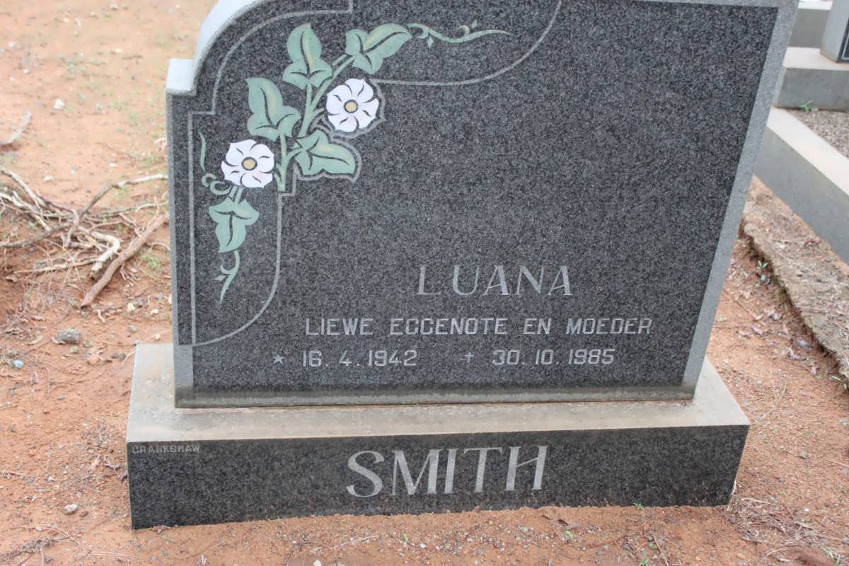 SMITH Luana 1942-1985