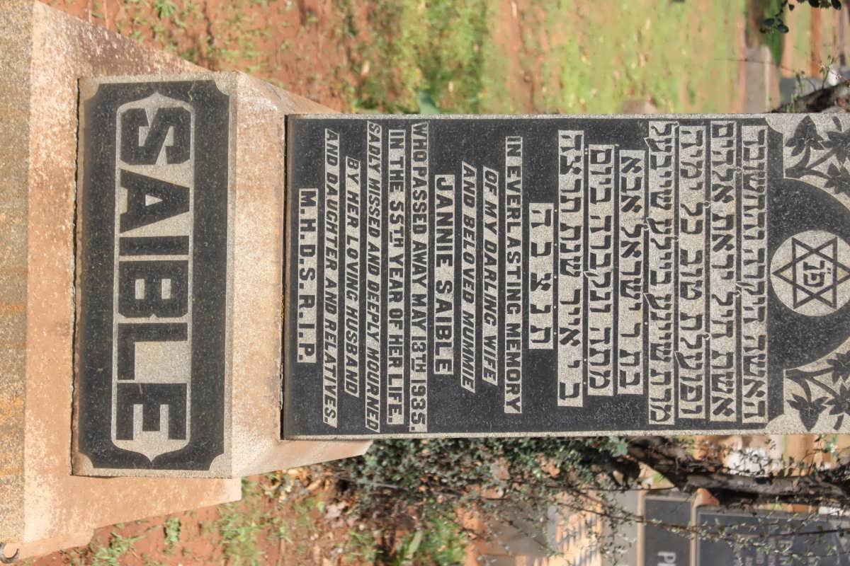 SAIBLE Jannie -1935