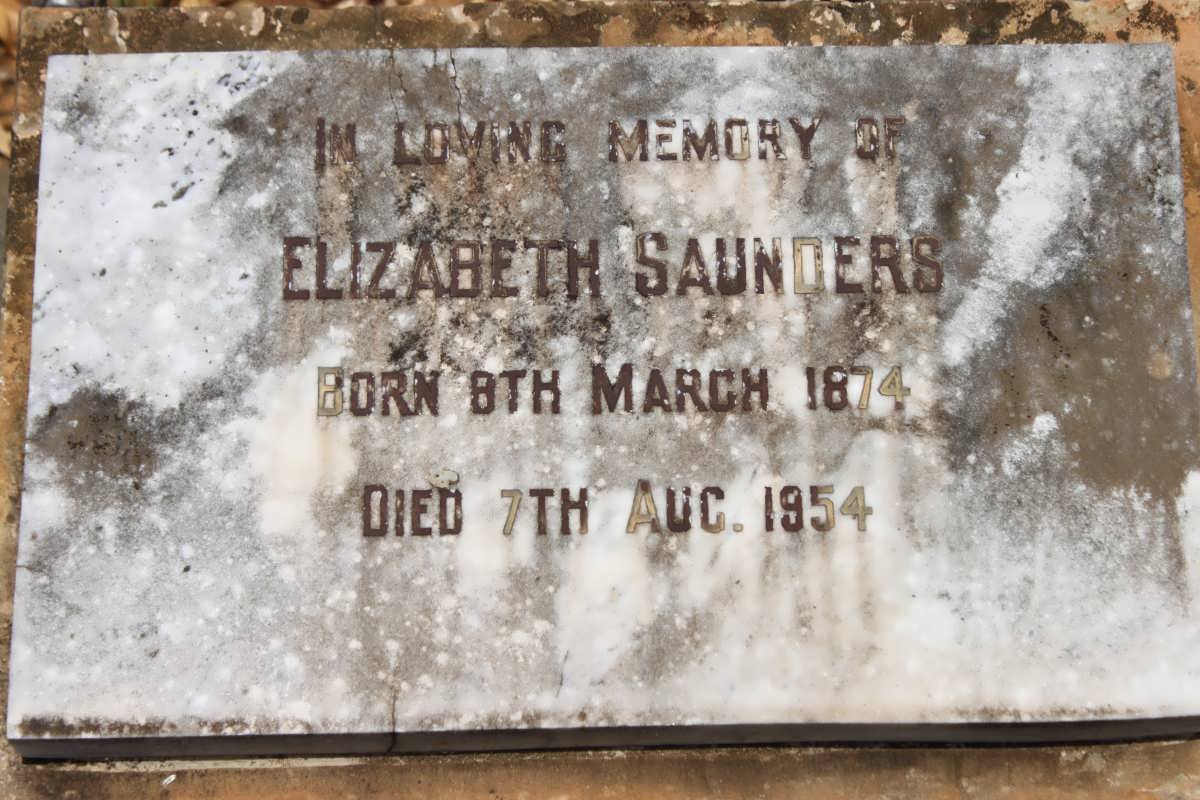 SAUNDERS Elizabeth 1874-1954
