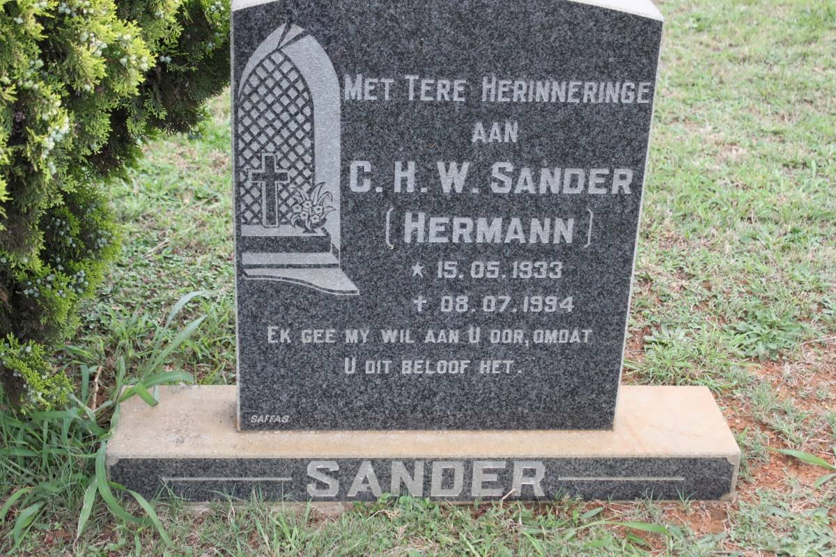 SANDER C.H.W. 1933-1994