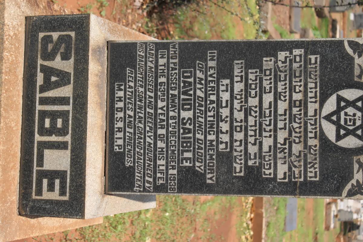 SAIBLE David -1938