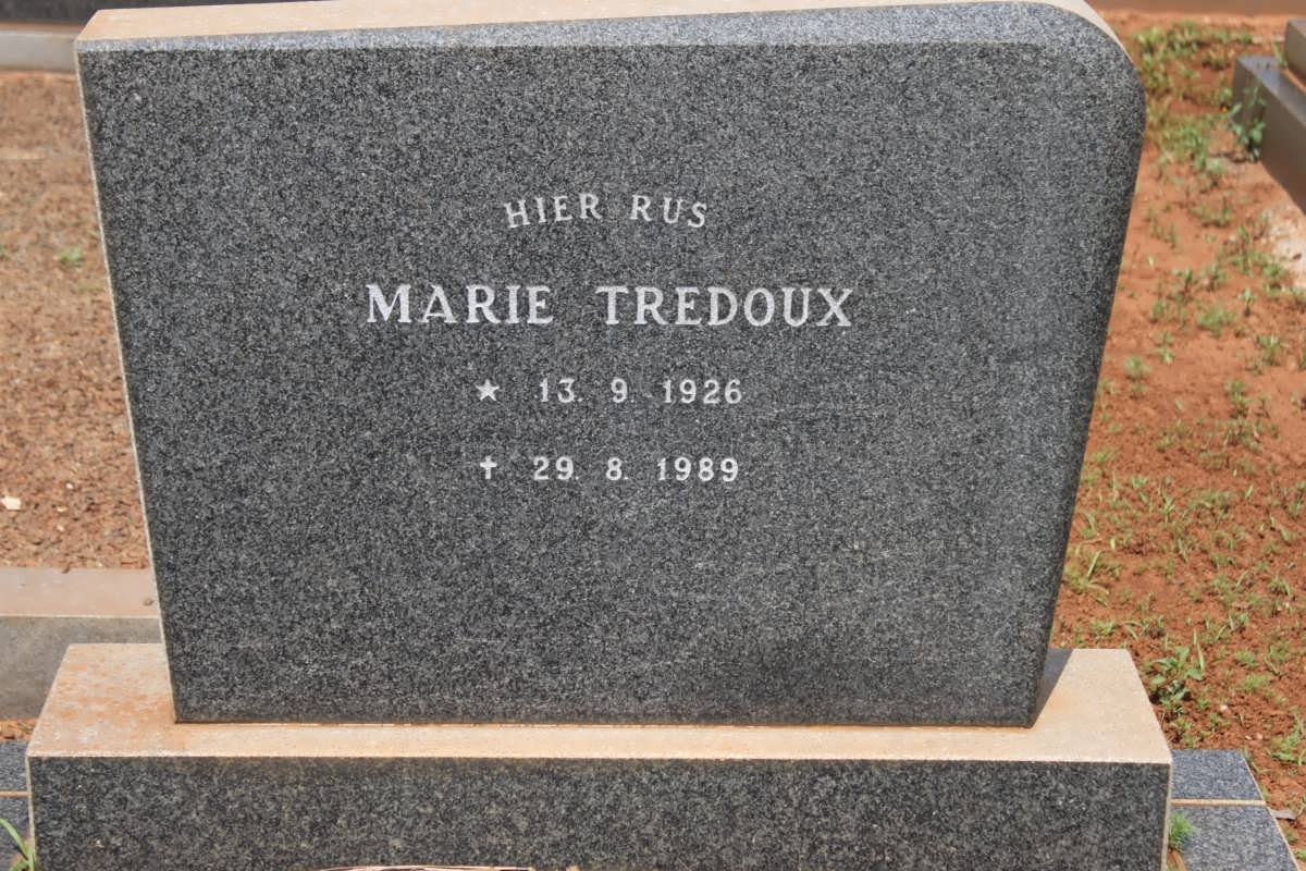TREDOUX Marie 1926-1989
