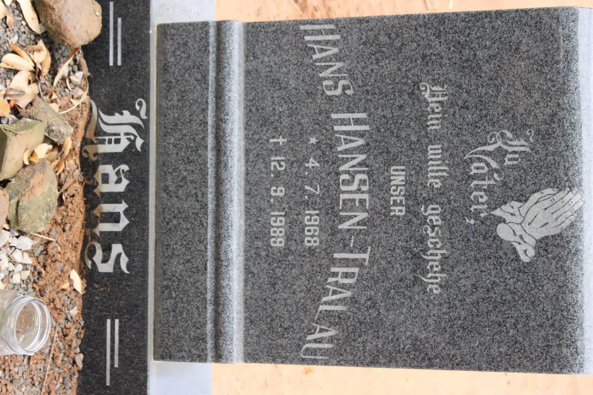 TRALAU Hans, HANSEN 1968-1989