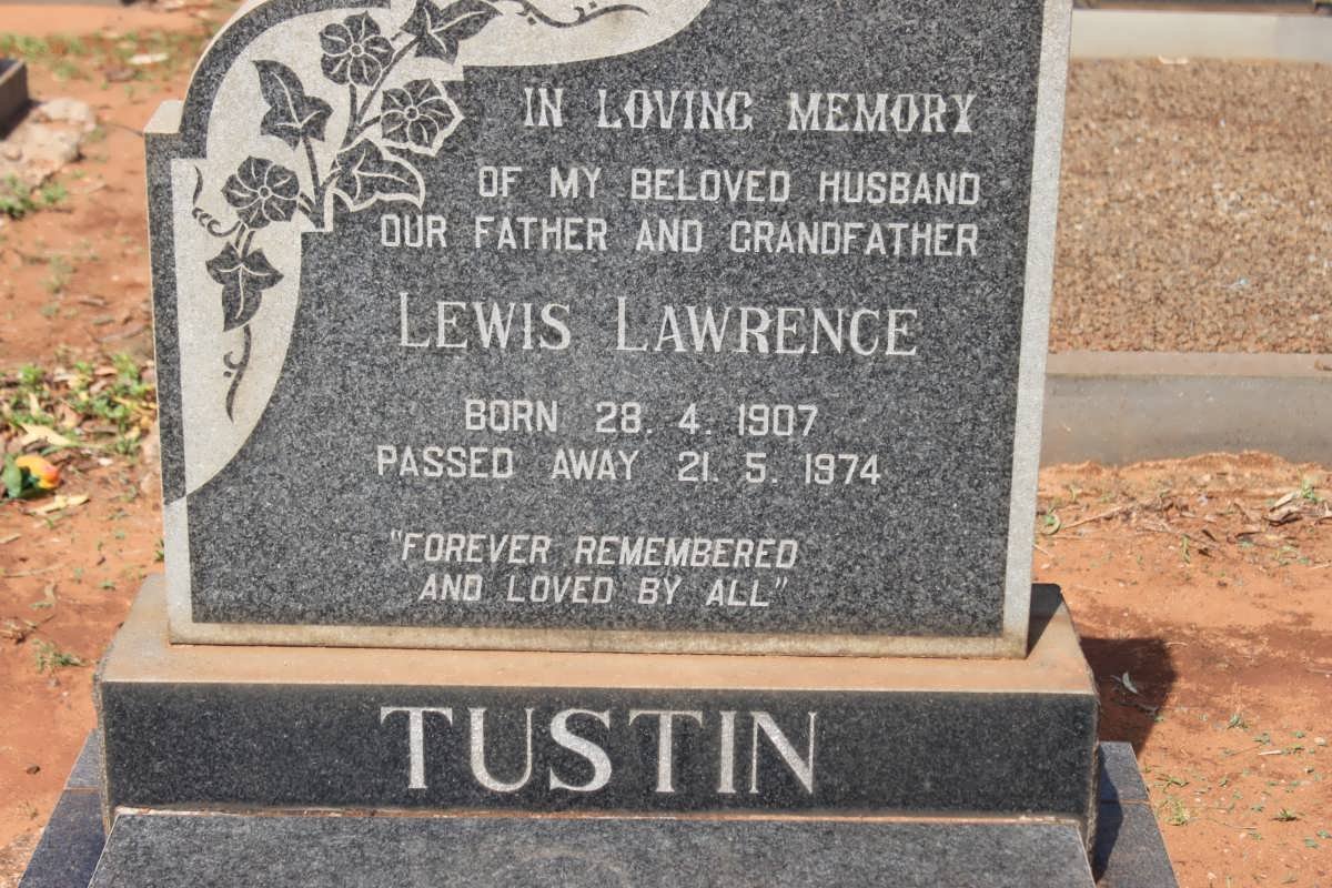 TUSTIN Lewis Lawrence 1907-1974
