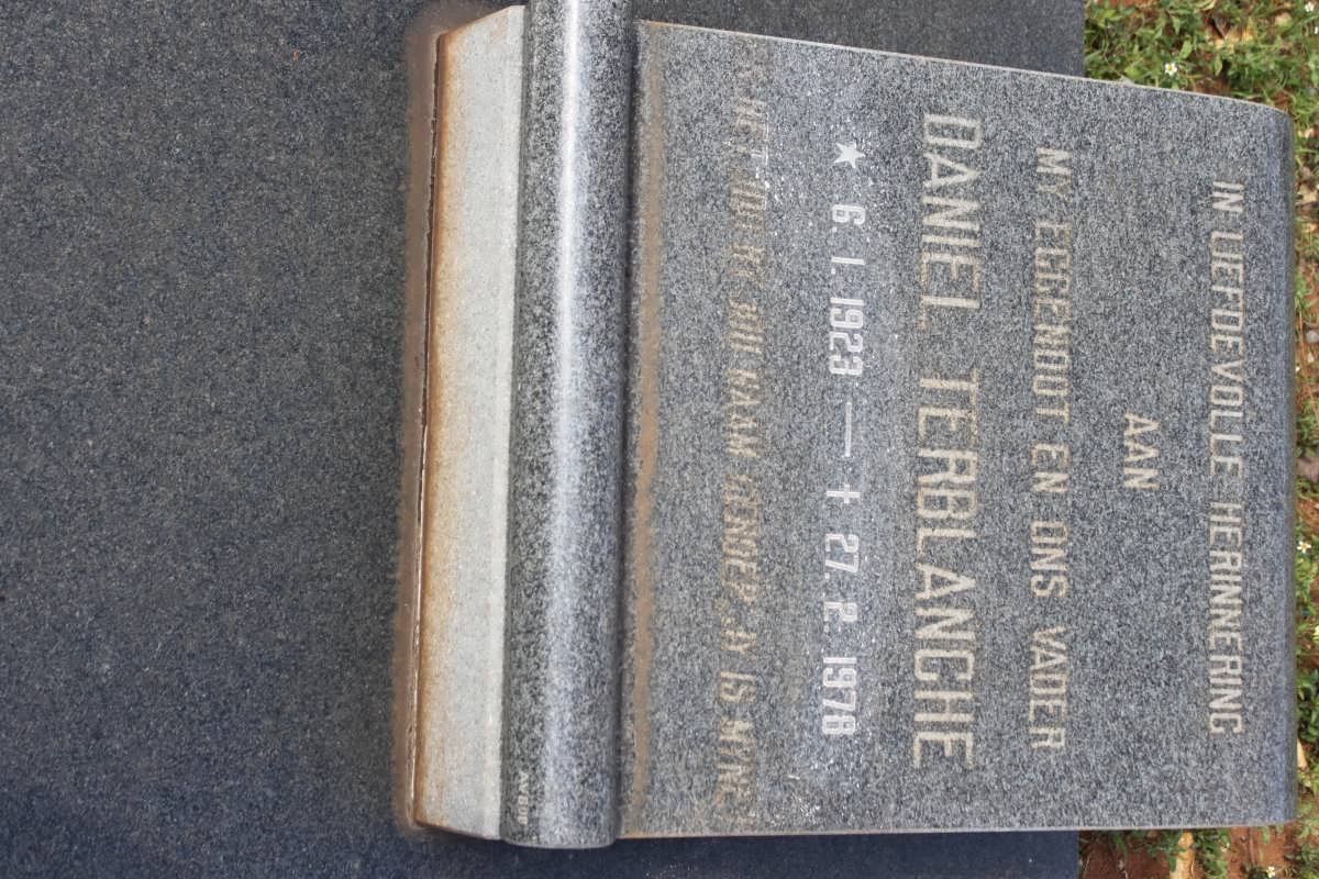 TERBLANCHE Daniel 1923-1978