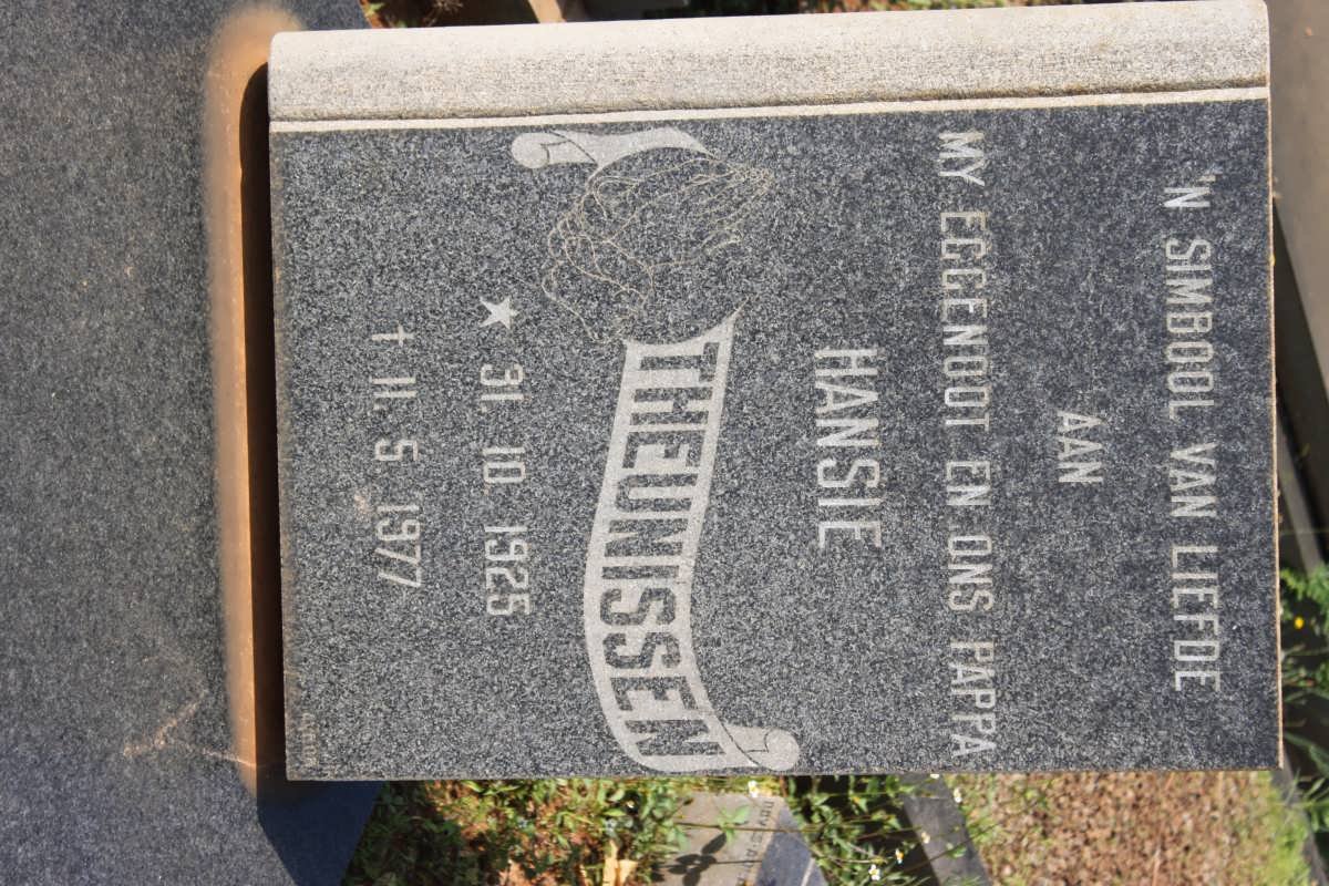 THEUNISSEN Hansie 1925-1977