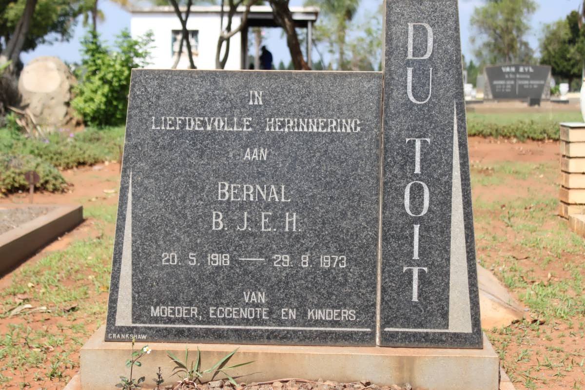 TOIT B.J.E.H., du 1918-1973