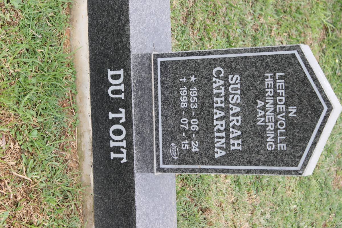 TOIT Susarah Catharina, du 1953-1998