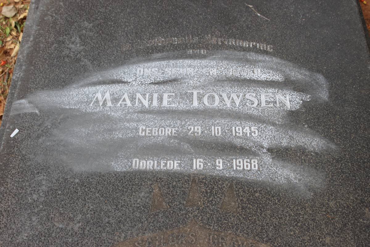 TOWSEN Manie 1945-1968