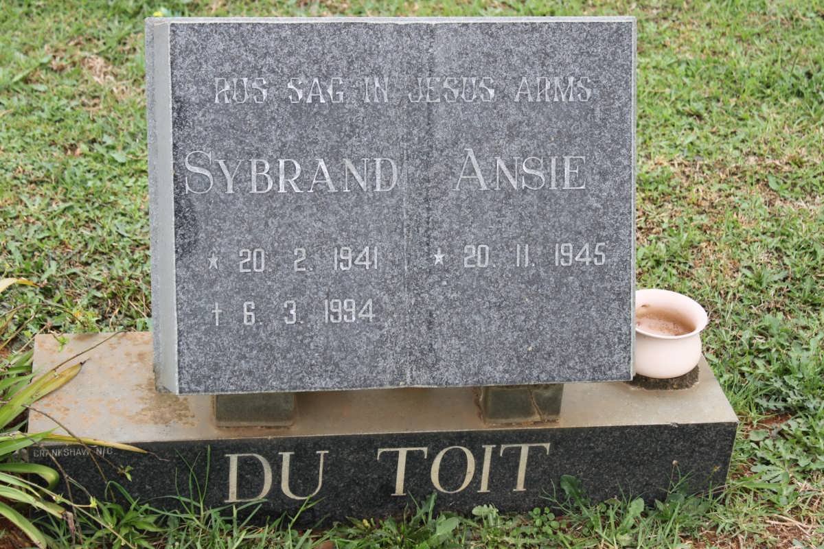 TOIT Sybrand, du 1941-1994 &amp; Ansie 1945-