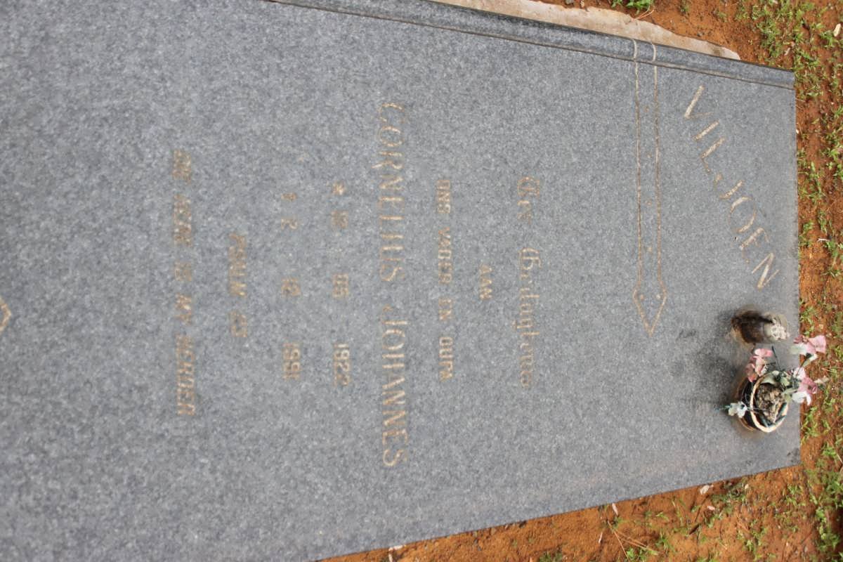 VILJOEN Cornelius Johannes 1922-1991