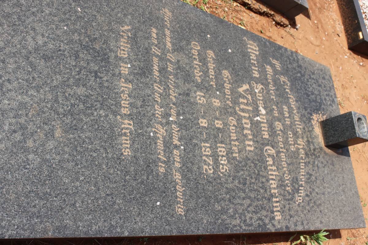 VILJOEN Maria Susanna Catharina nee GUNTER 1895-1972