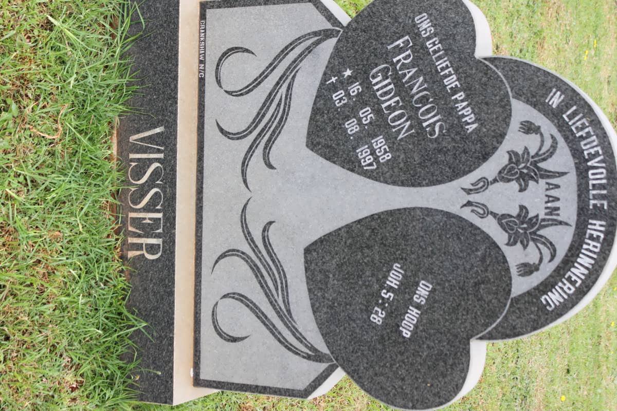 VISSER Francois Gideon 1958-1997
