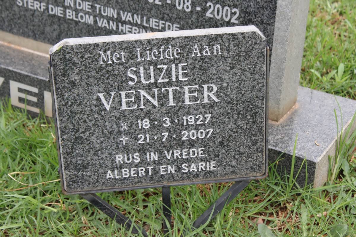 VENTER Suzie 1927-2007