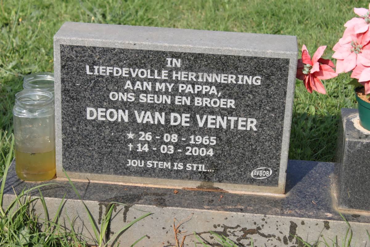 VENTER Deon, van de 1965-2004