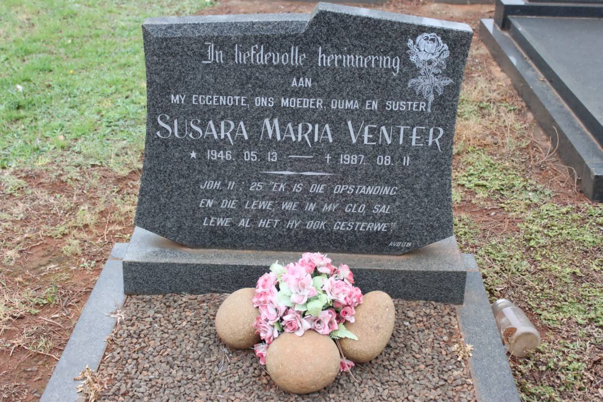 VENTER Susara Maria 1946-1987