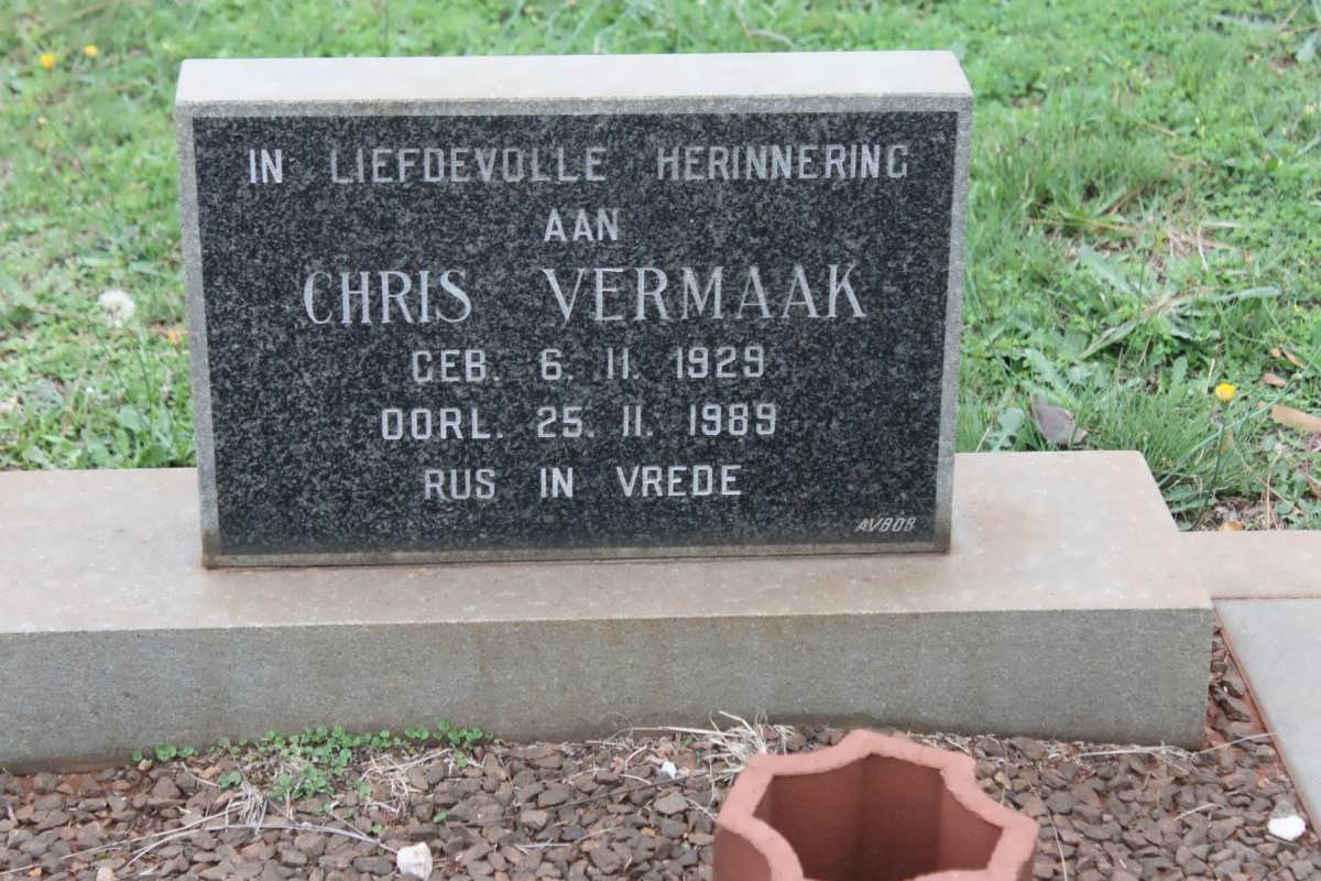 VERMAAK Chris 1929-1989