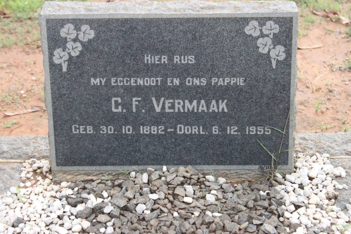 VERMAAK G.F. 1882-1955