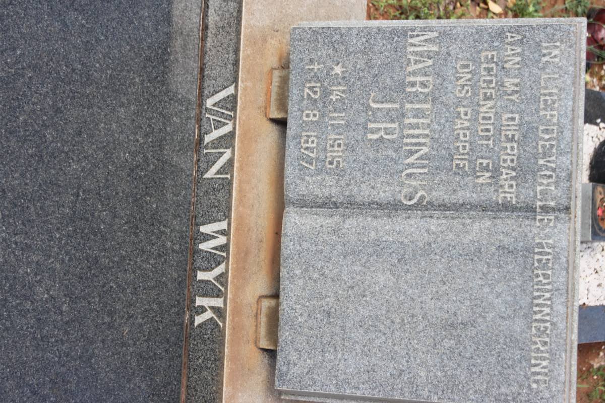 WYK Marthinus J.R, van 1915-1977