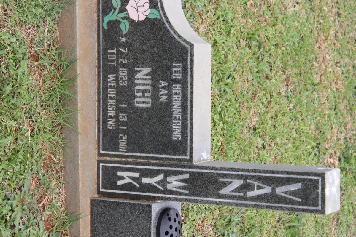WYK Nico, van 1924-1994