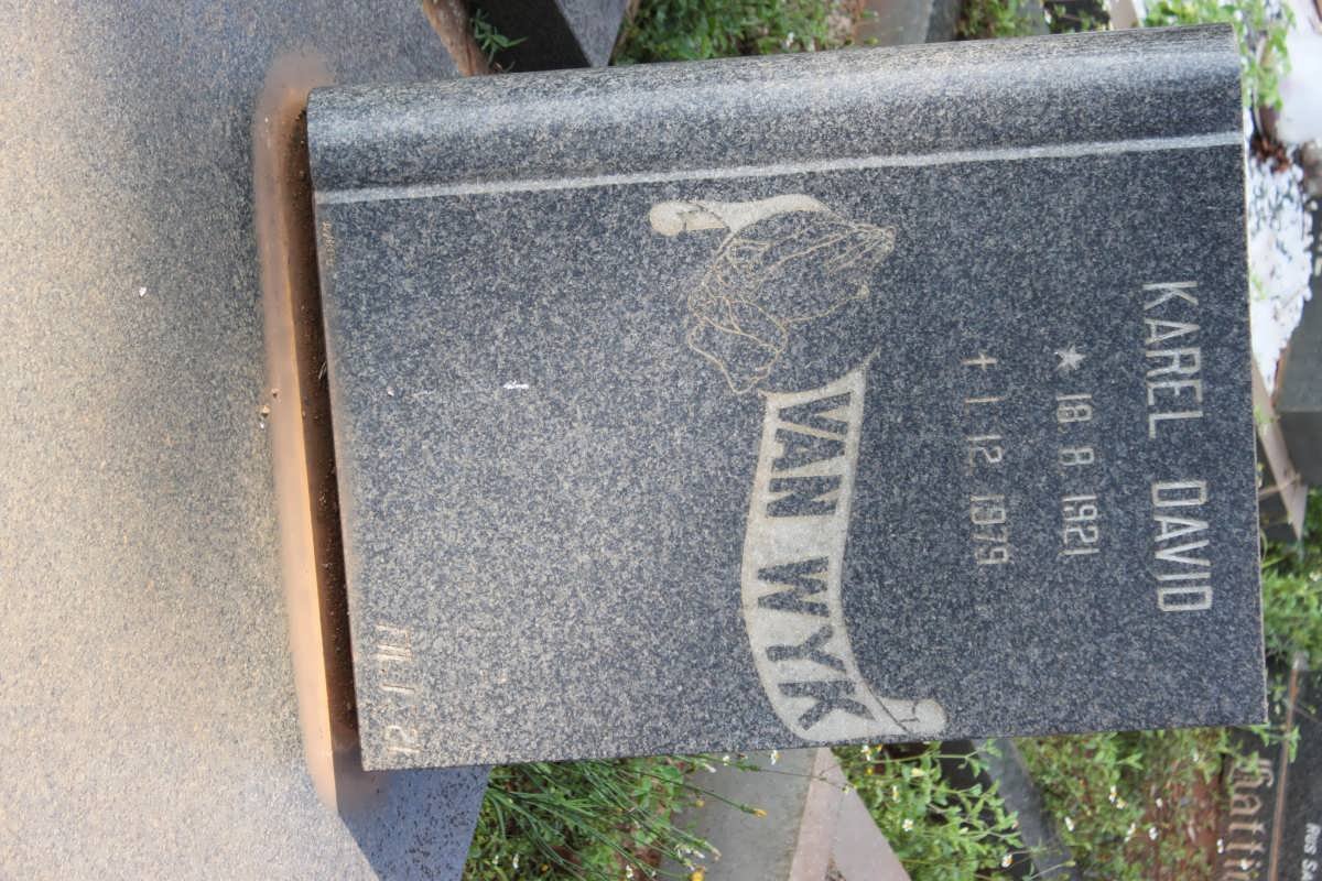 WYK Karel David, van 1921-1979