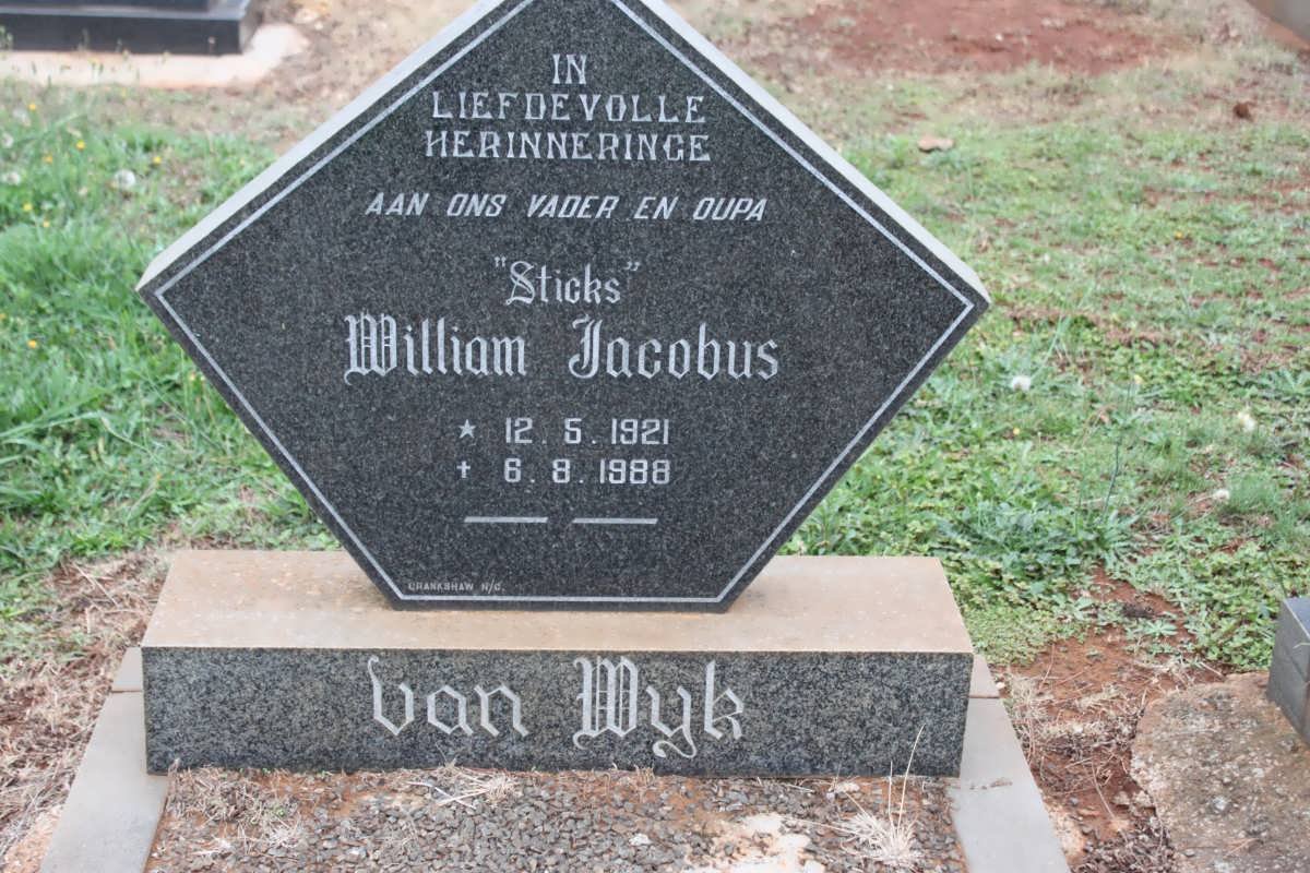 WYK William Jacobus, van 1921-1988