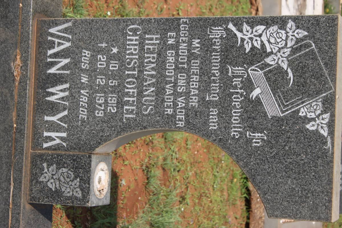 WYK Hermanus Christoffel, van 1912-1979