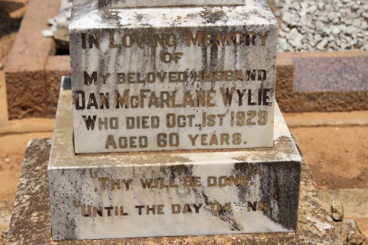 WYLIE Dan McFarlane -1929