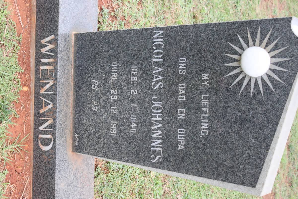 WIENAND Nicolaas Johannes 1940-1991