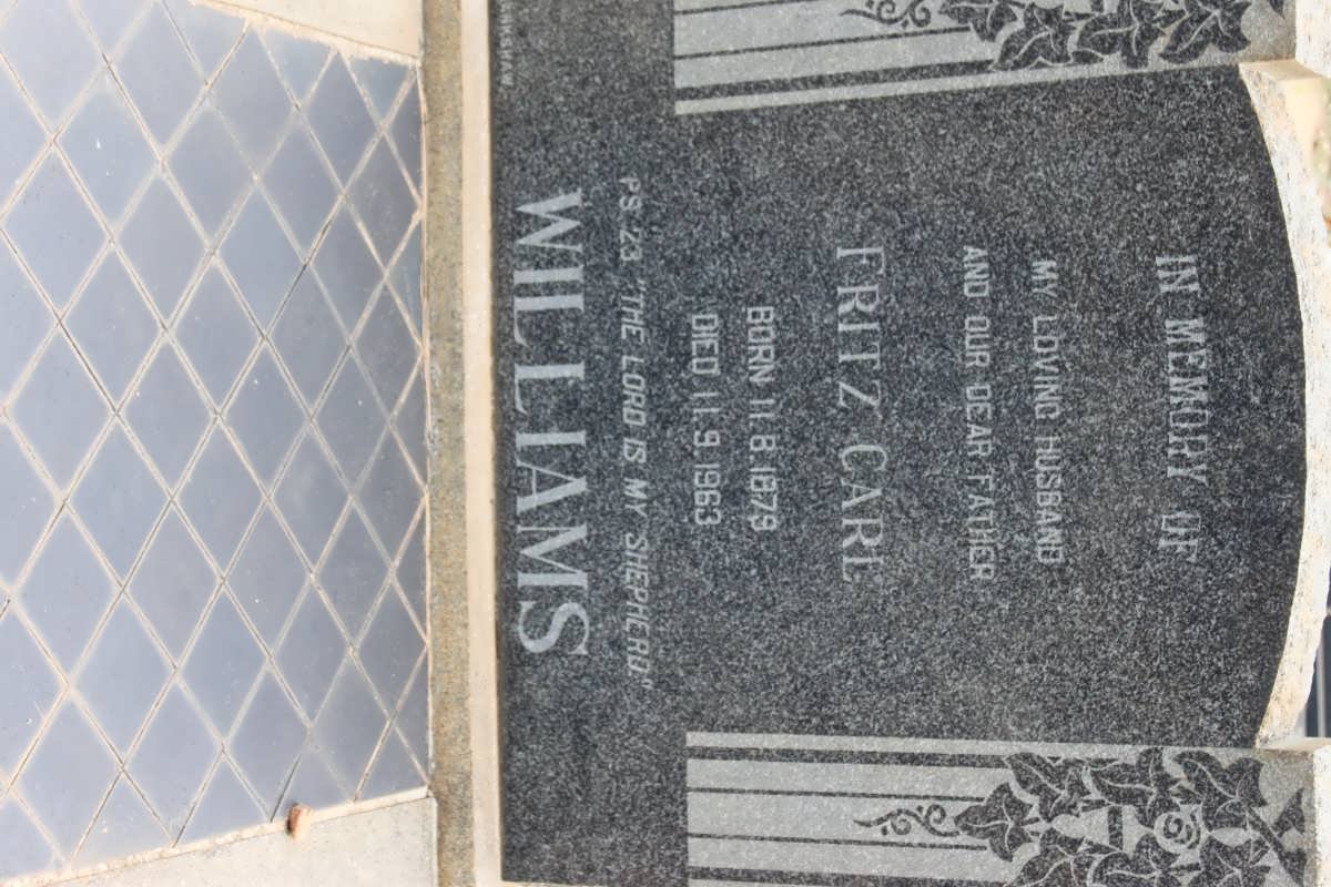 WILLIAMS Fritz Carl 1879-1963