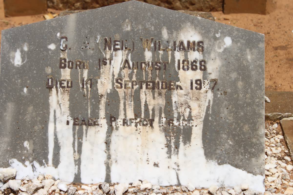 WILLIAMS C.A. 1866-1937