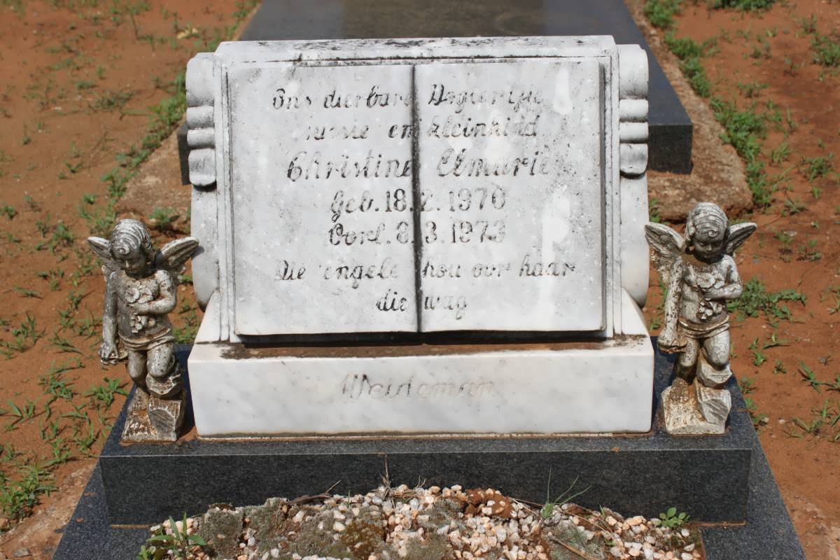 WEIDEMAN Christine Elmarie 1970-1973