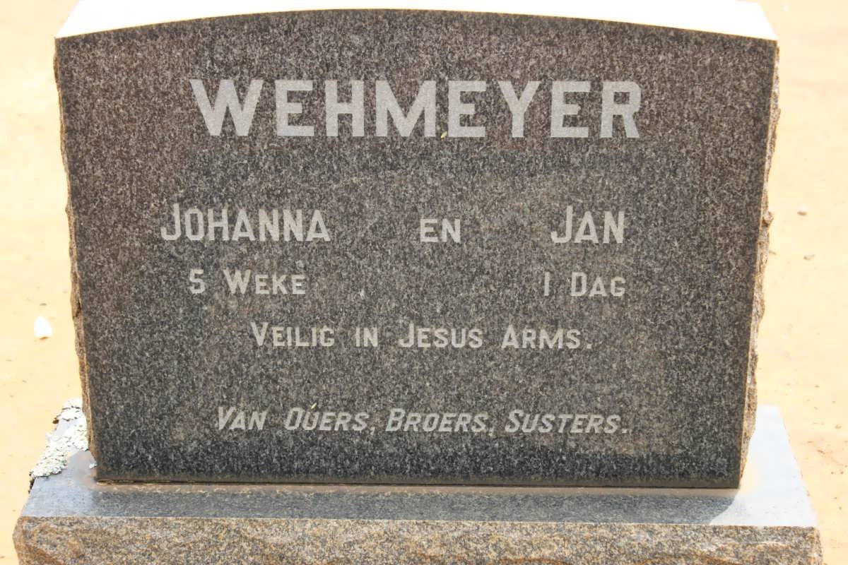 WEHMEYER Johanna :: WEHMEYER Jan