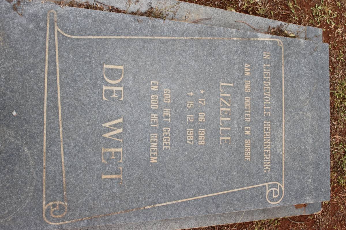 WET Lizelle, de 1968-1987