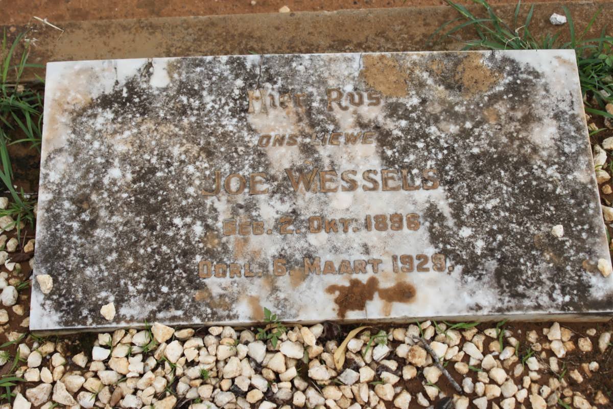WESSELS Joe 1896-1929