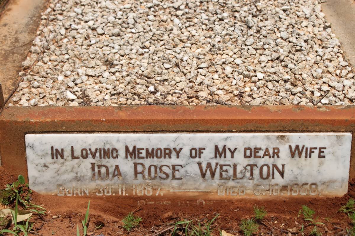 WELTON Ida Rose 1887-1958