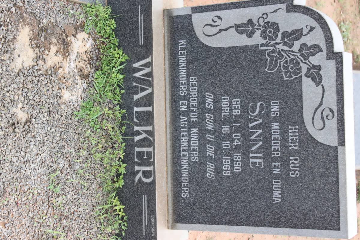 WALKER Sannie 1890-1969