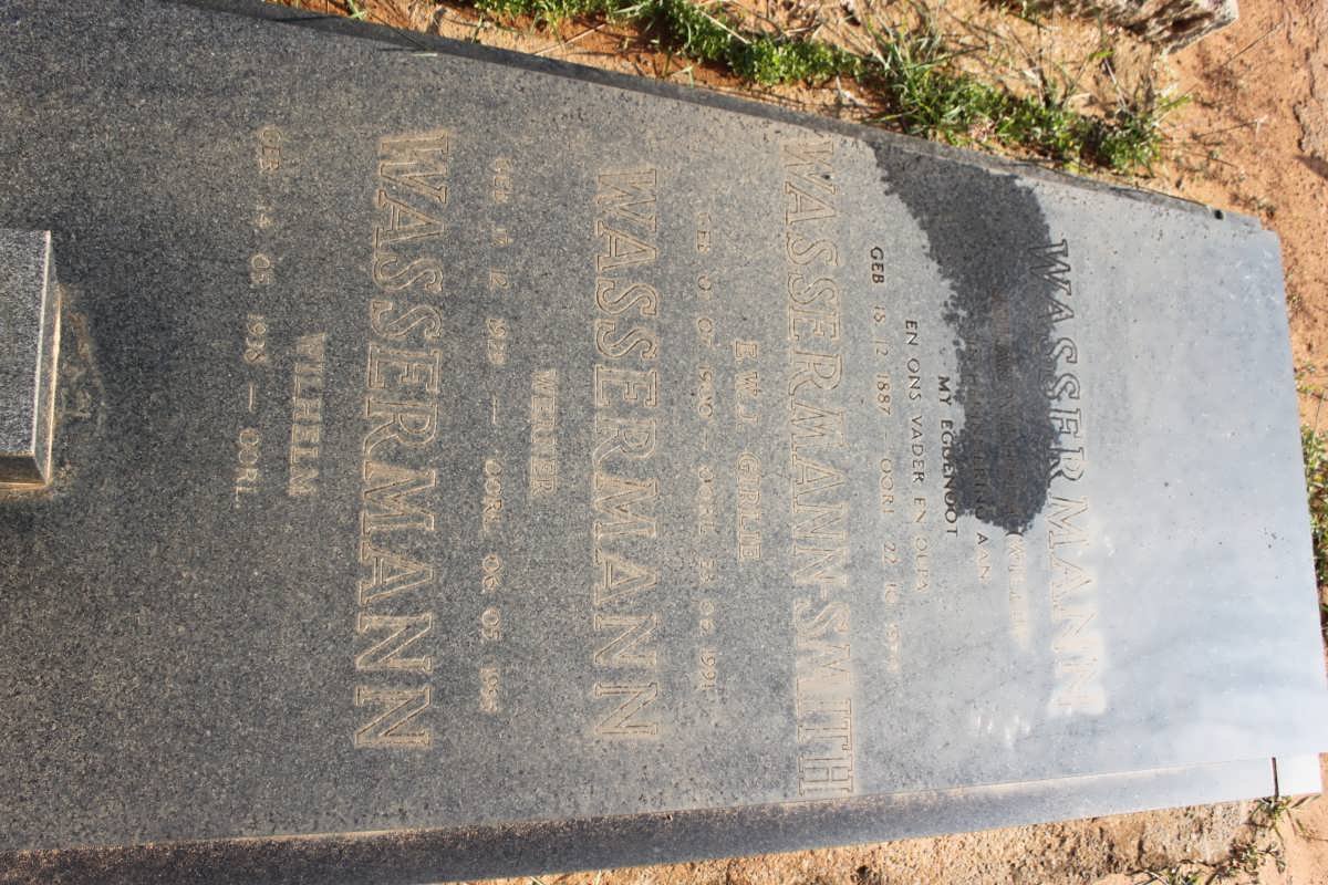WASSERMANN Jan 1887-1974 &amp; E.W.J. SMITH 1900-1991