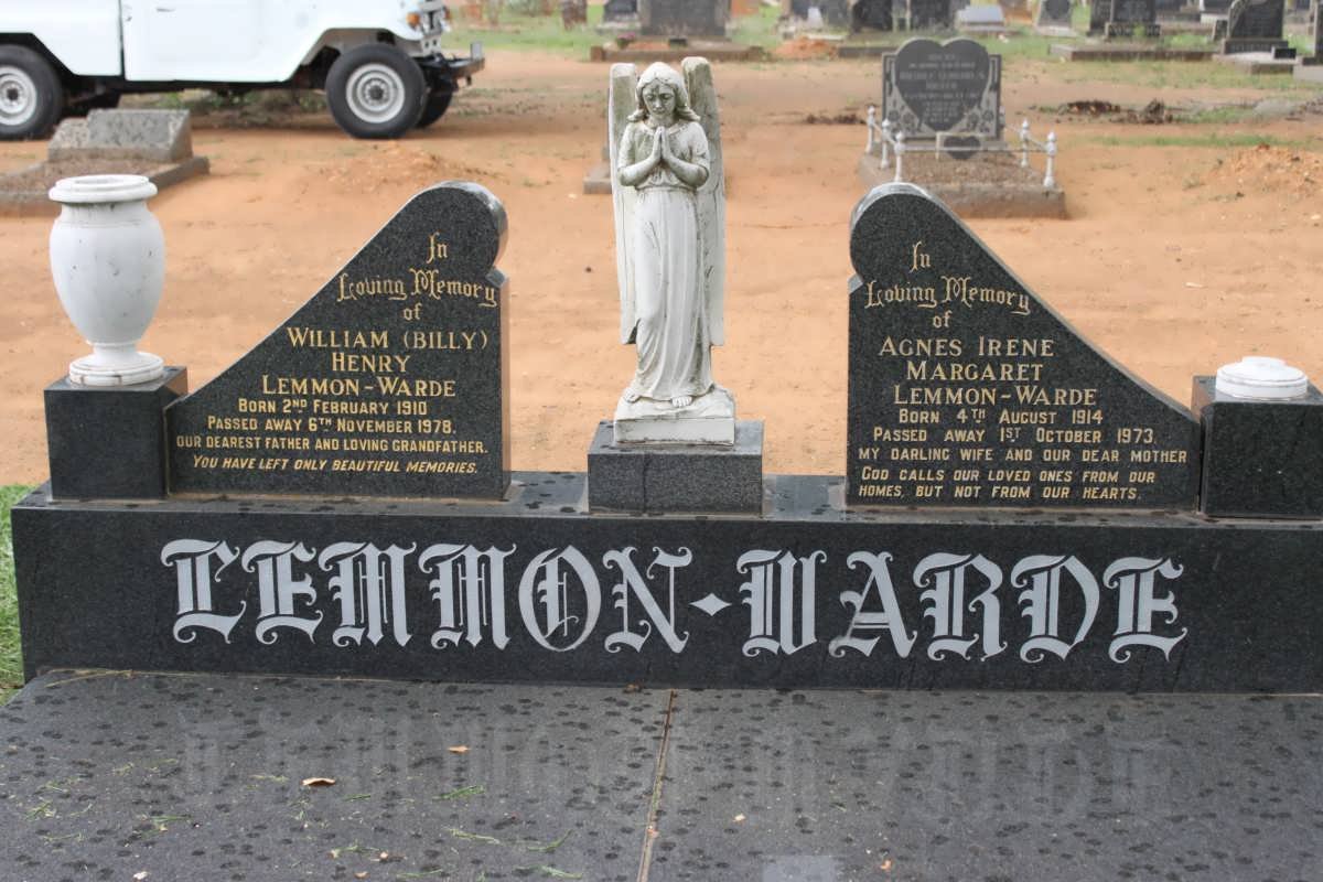 WARDE William Henry, Lemmon 1910-1978 &amp; Agnes Irene Margaret 1914-1973