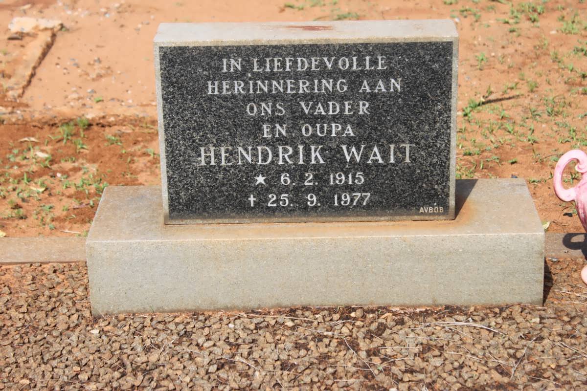 WAIT Hendrik 1915-1977