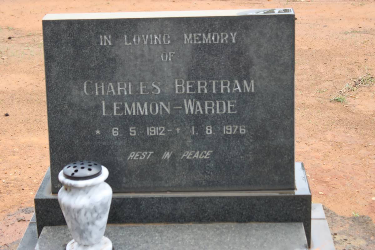 WARDE Charles Bertram, LEMMON 1912-1976