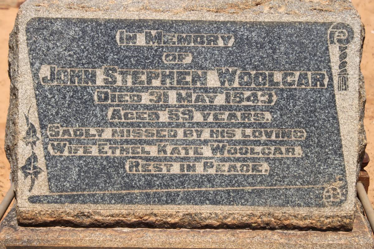 WOOLGAR John Stephen -1943