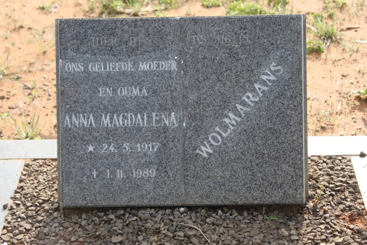 WOLMARANS Anna Magdalena 1917-1989