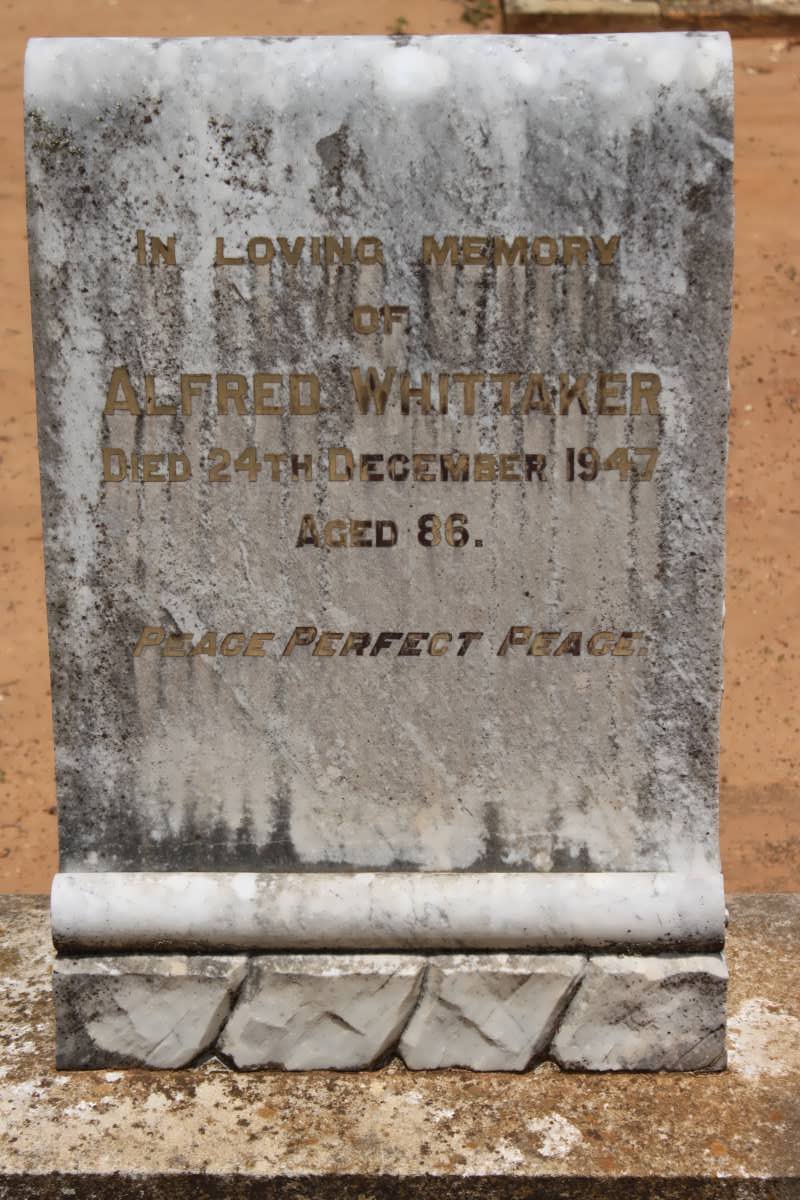 WHITTAKER Alfred  -1947