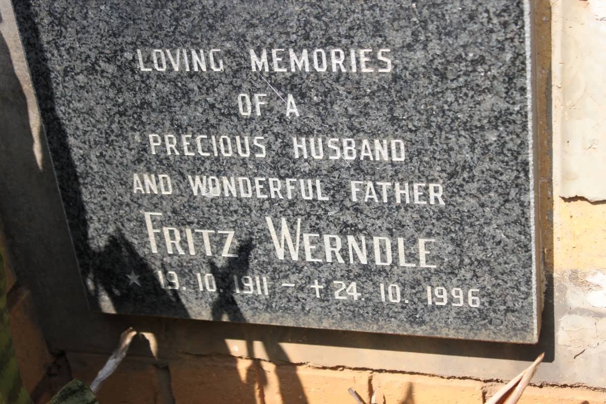 WERNDLE Fritz 1911-1996