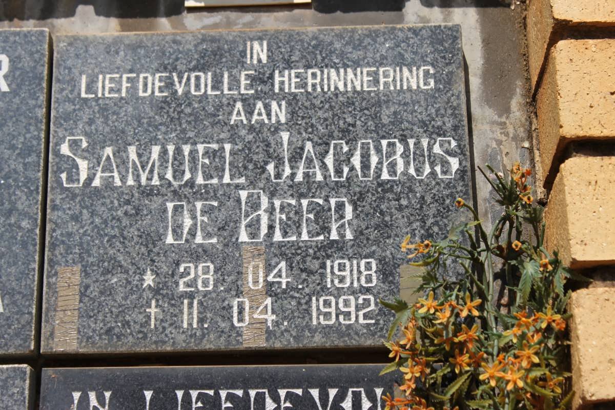 BEER Samuel Jacobus, de 1918-1992
