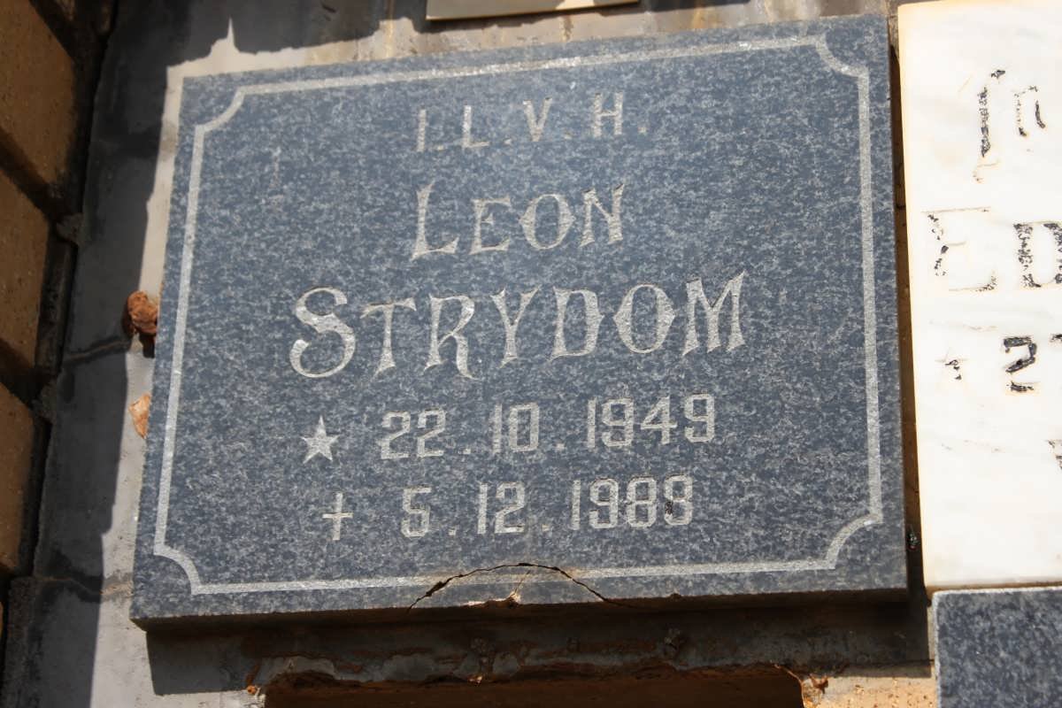 STRYDOM Leon 1949-1989